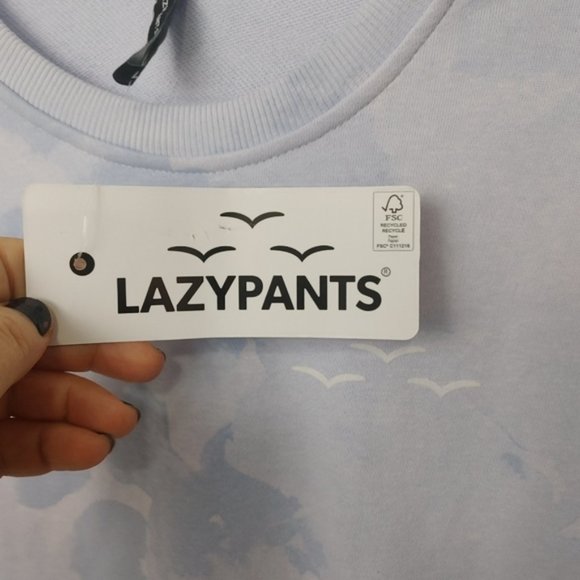 Lazypants blue cloud sweatshirt size medium - Picture 3 of 5